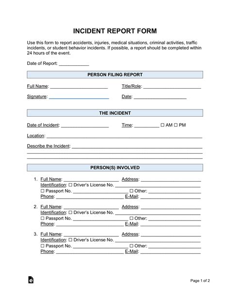 casino incident report